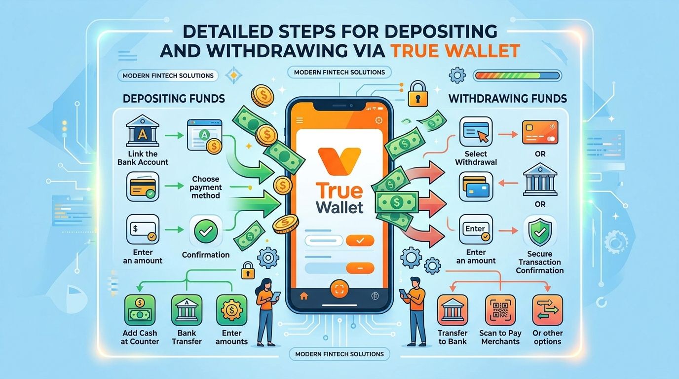 ฝากถอน wallet: ขั้นตอนการฝาก-ถอน Wallet ผ่านระบบ True Wallet แบบละเอียด