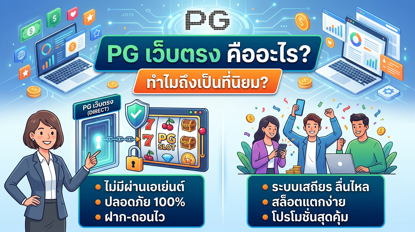 โปรโมชั่นและโบนัสสุดพิเศษสำหรับ PG เว็บตรง สมาชิกใหม่