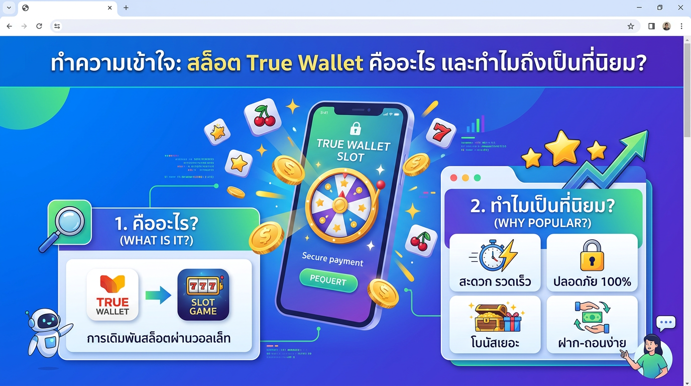สล็อต wallet: ทำความเข้าใจ สล็อต True Wallet คืออะไร และทำไมถึงเป็นที่นิยม?