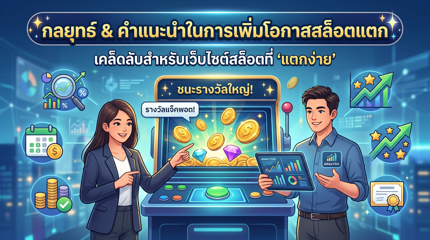 กลยุทธ์และคำแนะนำในการเพิ่มโอกาสสล็อตแตก