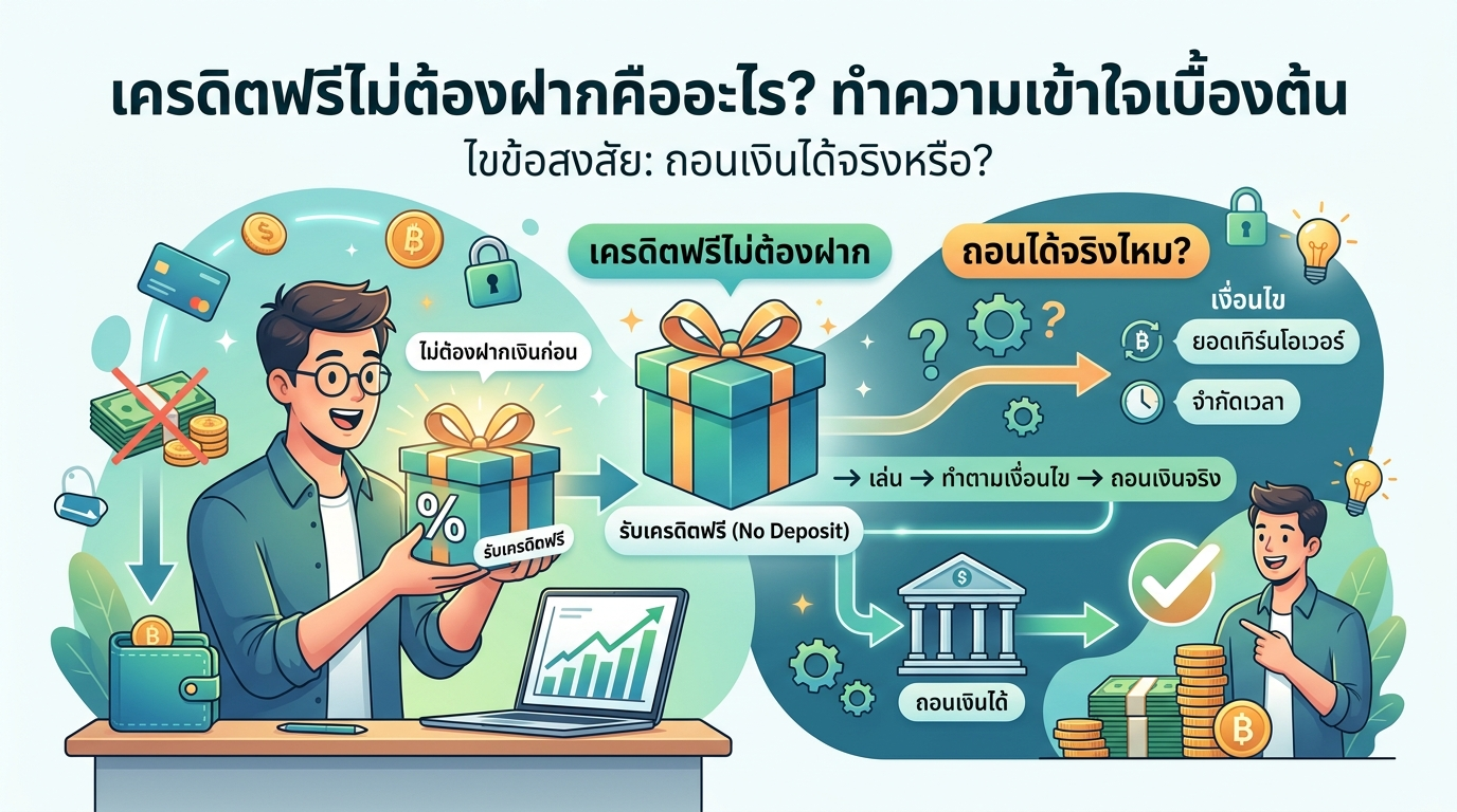 เครดิตฟรีไม่ต้องฝากถอนได้จริงไหม: ข้อดีและข้อควรระวัง