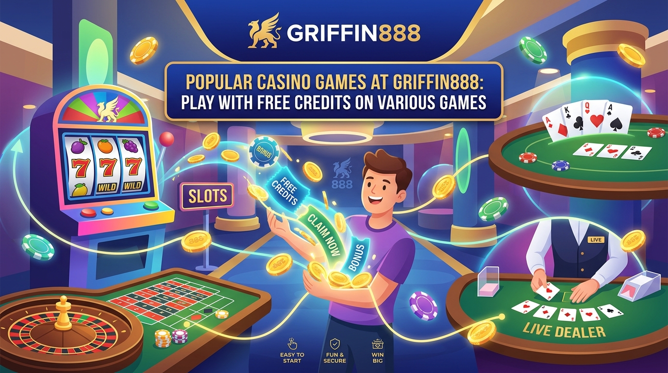 เกมคาสิโนยอดนิยมที่ GRIFFIN888: เล่นเครดิตฟรีได้หลากหลาย