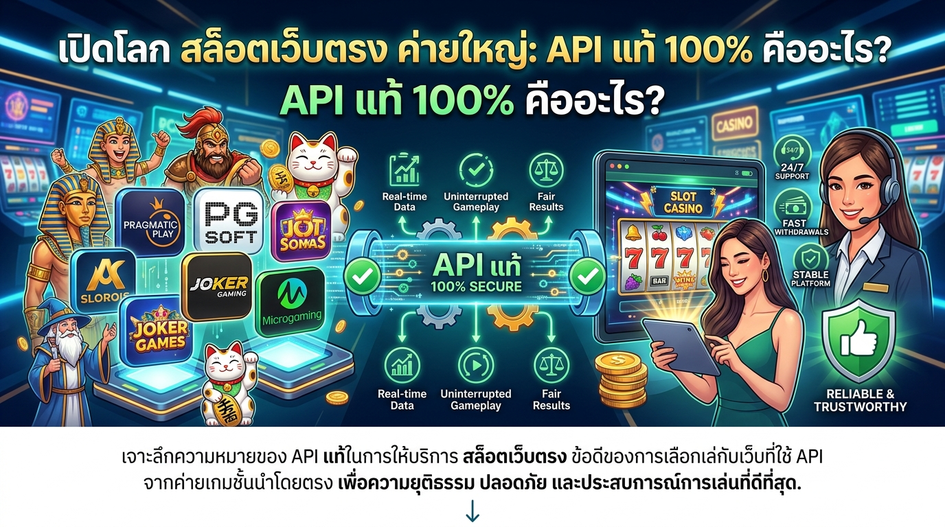 สล็อตเว็บตรง คืออะไร? ทำไมถึงเป็นตัวเลือกที่ดีที่สุดสำหรับนักพนัน