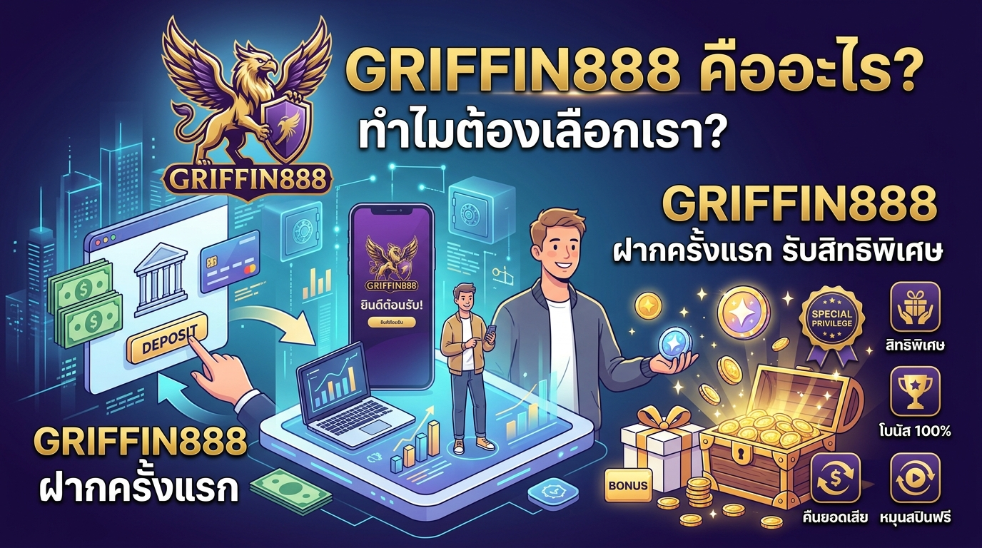 GRIFFIN888 ฝากครั้งแรก รับสิทธิพิเศษ