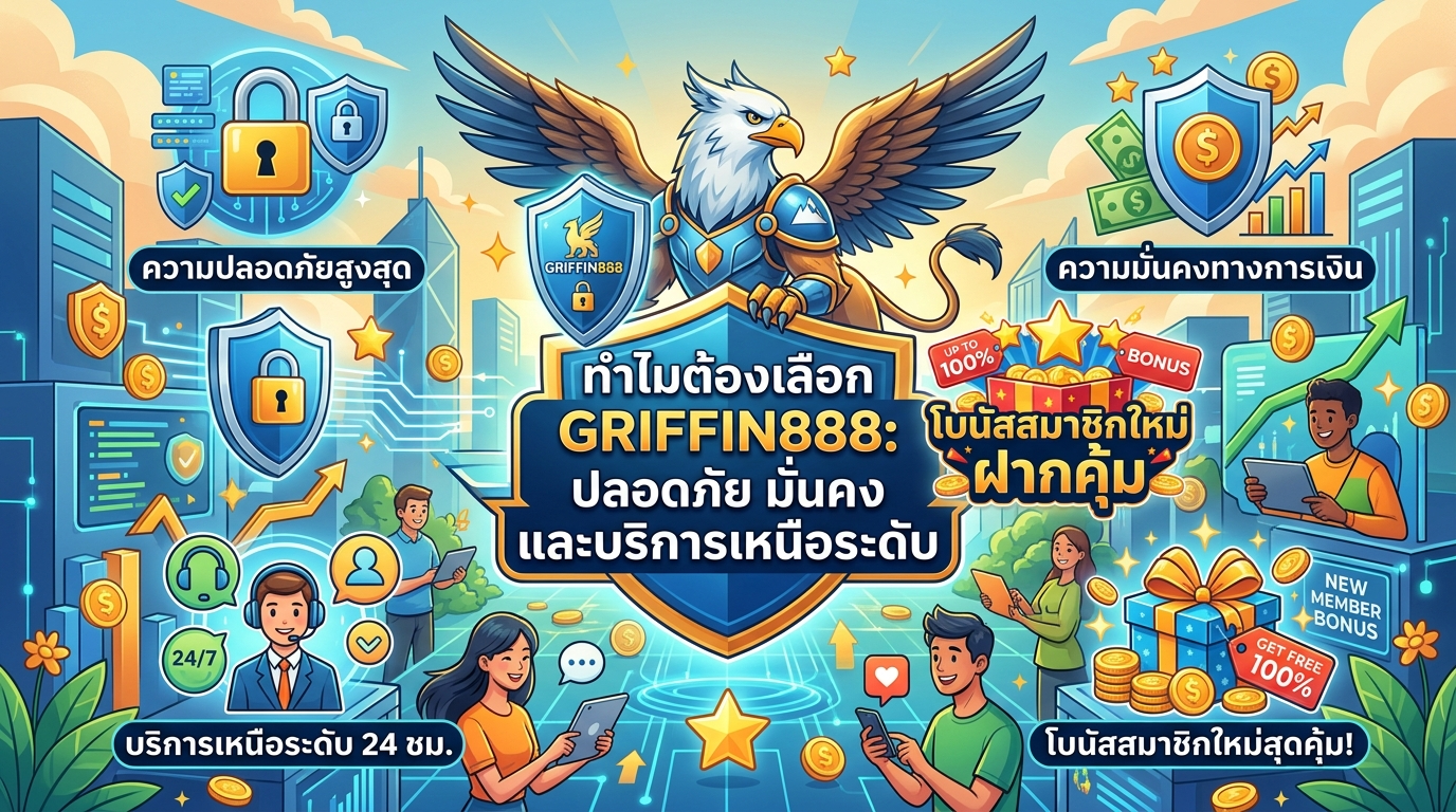 ทำไมต้องเลือก GRIFFIN888: ปลอดภัย มั่นคง และบริการเหนือระดับ