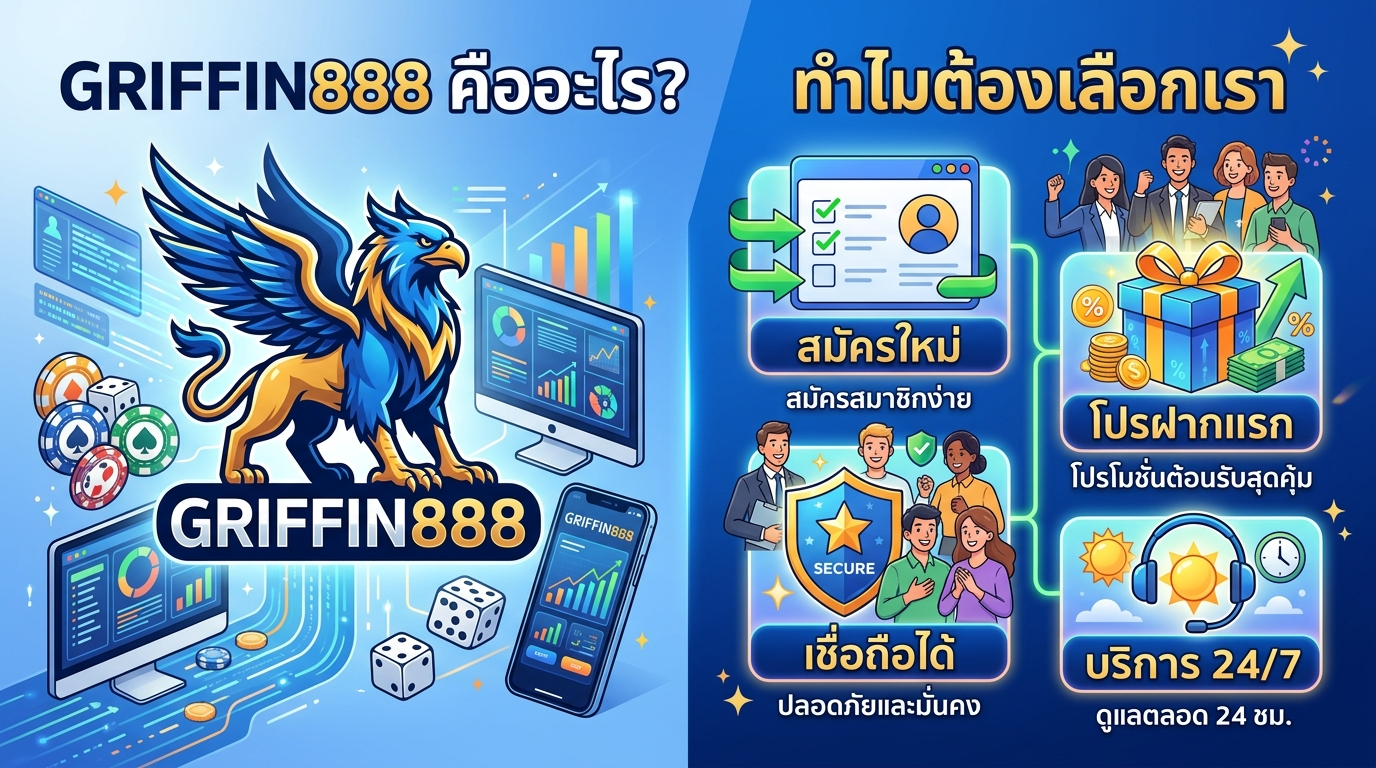 GRIFFIN888 สมัครใหม่ โปรฝากแรก: เกมยอดนิยม