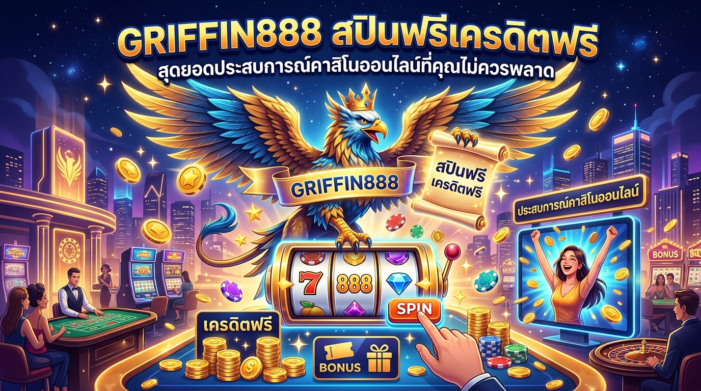 GRIFFIN888 สปินฟรีเครดิตฟรี: สุดยอดประสบการณ์คาสิโนออนไลน์ที่คุณไม่ควรพลาด