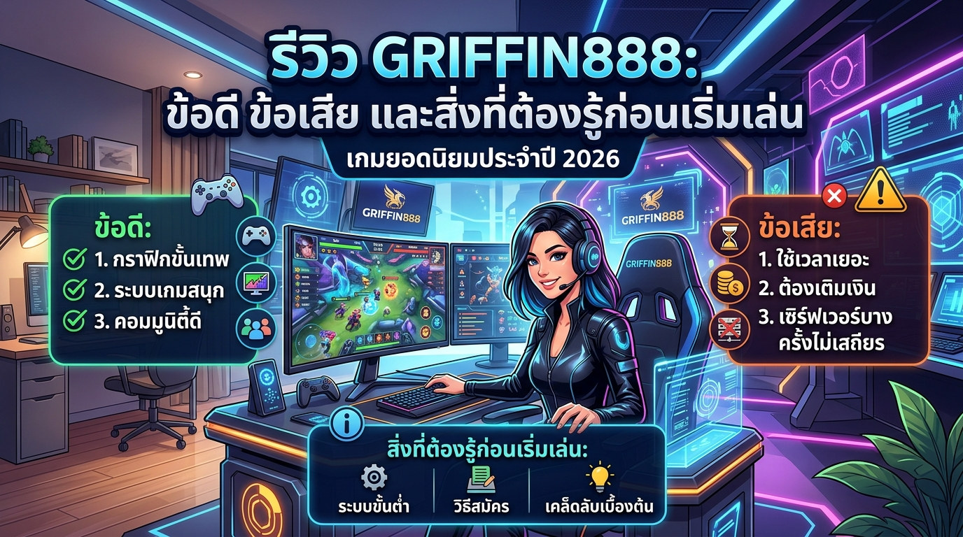 GRIFFIN888 เกมยอดนิยมประจำปี 2026 คืออะไร